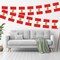 G128 Peru Peruvian Bunting Banner | Flag 8.2 x 5.5 Inch, Full String 33 Feet | Printed 150D Polyester, Decorations For Bar, School, Festival Events Celebration